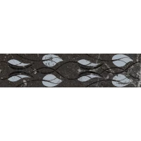 Бордюр Тубкаль чёрный глянцевый 30x7,2