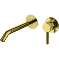 Смеситель для раковины Allen Brau Priority 5.31A03-GB встраиваемый, без донного клапана, золотой матовый