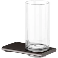 Стакан для зубных щеток KEUCO Edition 400 11550359000 настенный, черный титан матовый