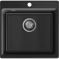 Кухонная мойка GranFest Level 510 51x50 см, черный