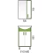 Зеркальный шкаф 50x70 см белый глянец/зеленый глянец R Corozo Спектр SD-00000685 - 5