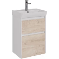 Тумба дуб кантри/белый глянец 47,6 см Lemark Combi LM03C50T-dub