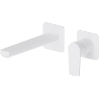 Смеситель для раковины Newform Haka 72026E.01.014 встраиваемый, без донного клапана, белый матовый