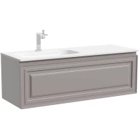 Тумба под раковину Sancos Very VR120LSM 119,5 см L, подвесная, серый матовый