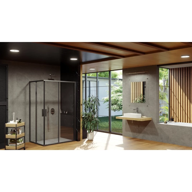 Душевой уголок 80x80 см Ravak Blix Slim BLSRV2K + BLSRV2K X1XM40300Z1 + X1XM40300Z1 прозрачное Душевой уголок 80x80 см Ravak Blix Slim BLSRV2K + BLSRV2K X1XM40300Z1 + X1XM40300Z1 прозрачное