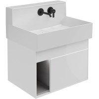 Тумба белый глянец/белый матовый 61,5 см Kerama Marazzi Logica LO.M.65\WHT