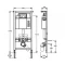 Комплект подвесной унитаз Gustavsberg Hygienic Flush 5G84HR01 + система инсталляции Mepa 514306 - 9