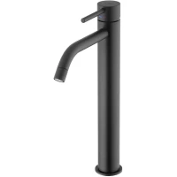 Смеситель для раковины Paffoni Light LIG085NO с донным клапаном, черный матовый