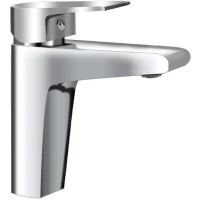 Смеситель для раковины AQUAme Prato AQMP6120 без донного клапана, хром