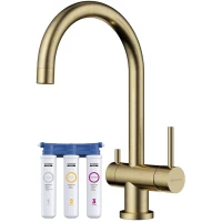 Смеситель для кухни с фильтром Omoikiri Yamada-AB античная латунь 4994264 + H851P00