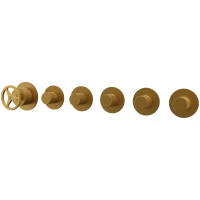 Смеситель для ванны Remer Chrono CH98D5PBG встраиваемый, золотой матовый