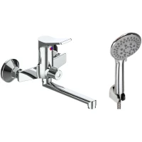 Смеситель для ванны Esko Eiger EG 30 универсальный, с душевым гарнитуром, хром