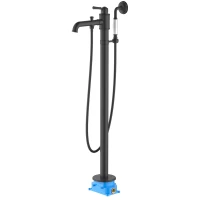 Смеситель напольный для ванны Aquatek Классик AQ1545MB черный матовый