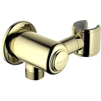 Подключение для душевого шланга с держателем Aquatek Классик AQ2462PG золотой