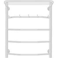 Полотенцесушитель водяной Secado Агата 1КСП 4603777483296 600x532, белый матовый