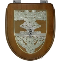 Сиденье для унитаза Migliore Milady 24341 с микролифтом, орех/хром