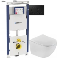 Комплект подвесной унитаз Teka Manacor 11.732.00.021 + система инсталляции Geberit 111.362.00.5 + 115.770.DW.5