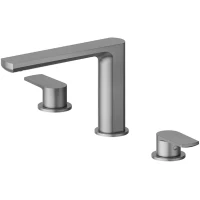 Смеситель для раковины Newform Haka 72000.59.064 без донного клапана, оружейная сталь матовый