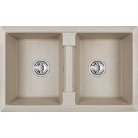 Кухонная мойка Granula 8101, ПИРИТ 81x50 см, светло-бежевый