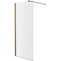 Душевая перегородка Knotlor Velum WI090CG0RB 90 см, профиль бронза матовая, стекло прозрачное