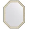 Зеркало 50x70 см брашированное серебро Evoform Octagon BY 7424 - 1