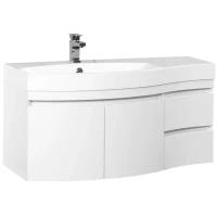 Тумба белый глянец 115 см L Aquanet Опера 00169613