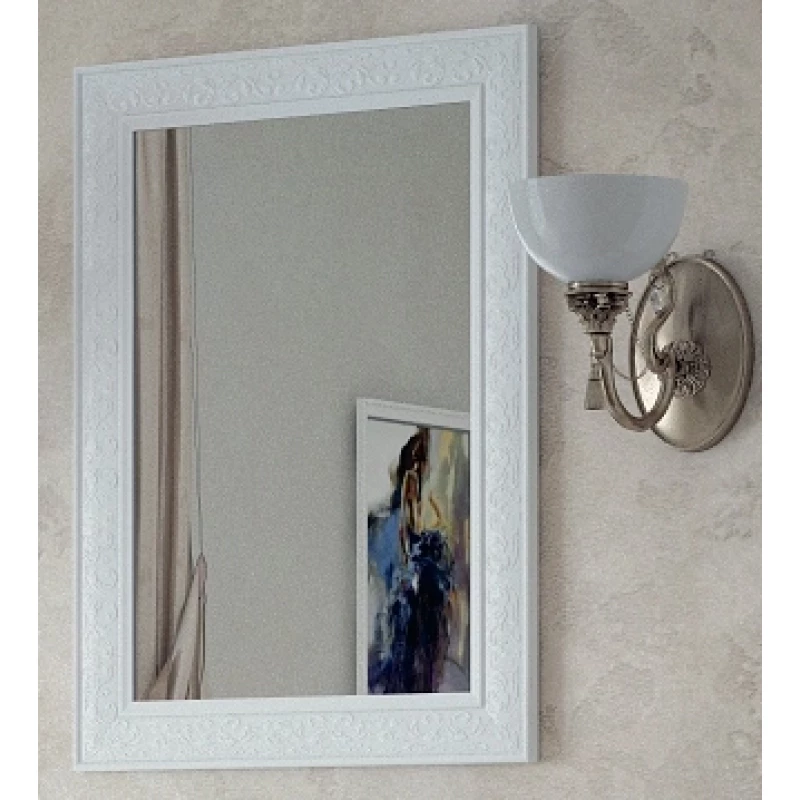 Зеркало 60x80 см белый глянец Corozo Классика SD-00000270