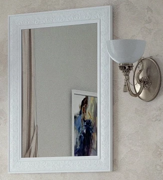 Зеркало 60x80 см белый глянец Corozo Классика SD-00000270 зеркало 60x80 см corozo альпина sd 00001230