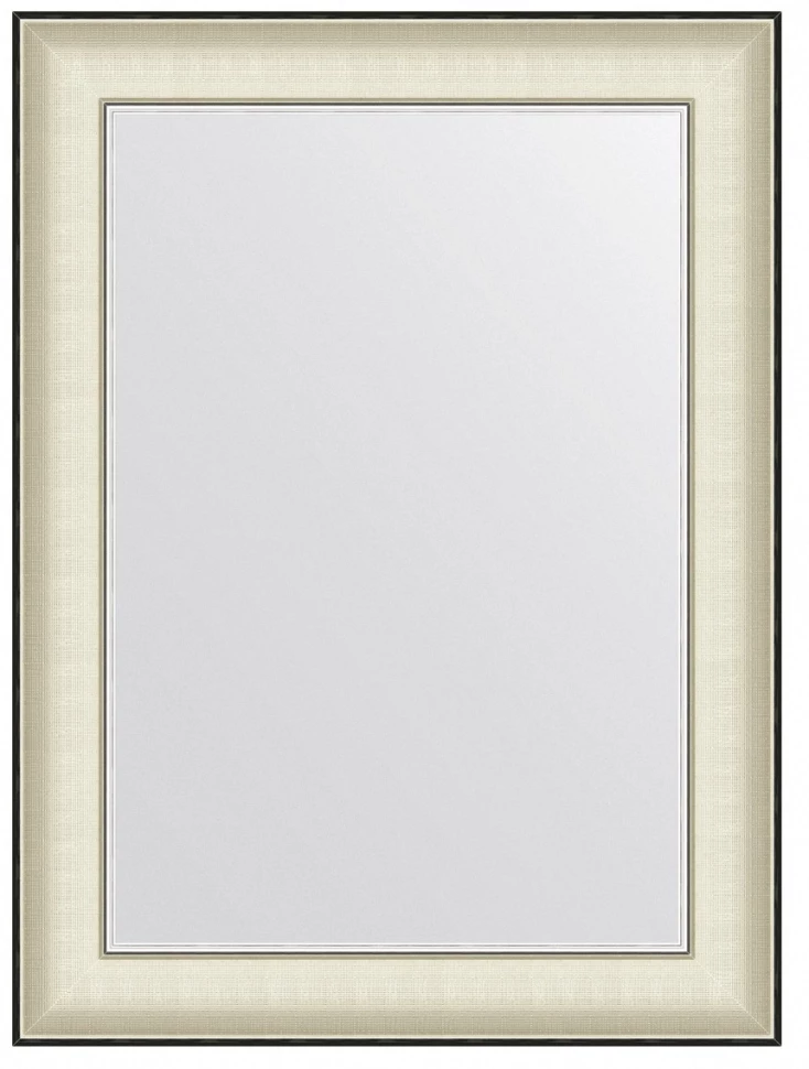 Зеркало 58x78 см белая кожа с хромом Evoform Definite BY 7626