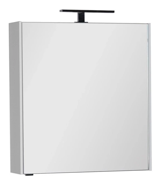 Зеркальный шкаф 70x75 см белый Aquanet Латина 00179997 зеркальный шкаф aquanet латина 80 с светильником белый 179635 179947