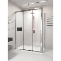Душевой уголок Veconi Premium Prato PR3/L-SP-120100-01-CH-C4 120x100 см L, профиль хром, стекло прозрачное