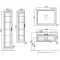 Комплект мебели белый глянец 100 см Aqwella 5 Stars Empire Emp.01.10/W + Inf.10.04.D + Emp.02.10/W - 8