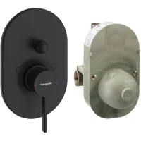 Смеситель для ванны Hansgrohe Zesis S 74418670 встраиваемый, черный матовый