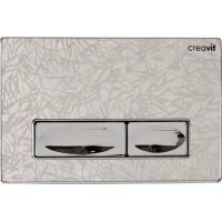 Кнопка смыва Creavit Design Ozel GP400936 для инсталляции, бежевый/хром