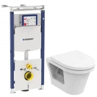 Комплект подвесной унитаз Toto CF CW132Y#NW1 + VC130 + система инсталляции Geberit 111.362.00.5