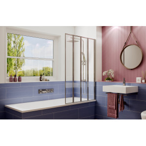 Изображение товара шторка для ванны 90 см ambassador bath screens 16041110r прозрачное