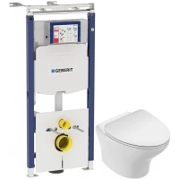 Комплект подвесной унитаз Jacob Delafon Nouvelle Vague EDK102-00 + E22124-00 + система инсталляции Geberit 111.362.00.5