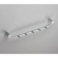 Планка с крючками Schein Watteau 121*5В для ванны, хром