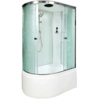 Душевая кабина 120x80x220 см Deto EM4512R матовое с прозрачным узором