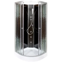 Душевая кабина 90x90x200 см Deto L809NGMBLACK интимато