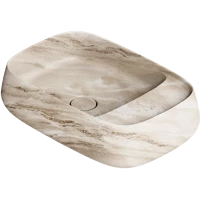 Раковина-чаша Alice Nur Plan Amazon 33200188N 60x40 см, накладная, бежевый мрамор
