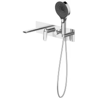 Смеситель для ванны Cezares Metauro METAURO-VDIM2-01 встраиваемый, с душевым гарнитуром, хром