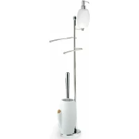 Комплект для туалета Stil Haus Zefiro ZE21D(08-BI) напольный, хром/белый