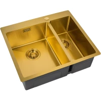 Кухонная мойка Zorg ZL R 590-2-510-L BRONZE 59x51 см, бронза