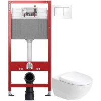 Комплект подвесной унитаз Duravit Architec 45720900A1 + система инсталляции Tece 9400413