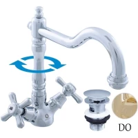 Смеситель для раковины с донным клапаном Rav Slezak Morava Retro MK121.5/8Z