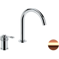 Смеситель для раковины Remer Atelier AL57RP без донного клапана, медь матовая