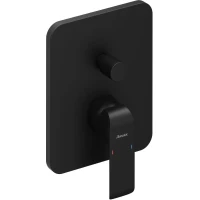 Смеситель для ванны Ravak Flat FL 065.20BLM X070179 встраиваемый, черный матовый