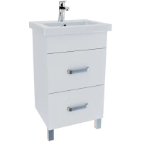 Тумба с раковиной белый глянец 50 см IDDIS Custo New NCU50W0i95K