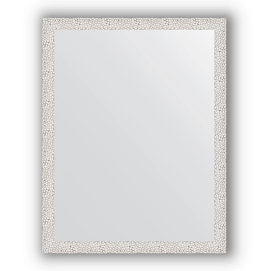 Зеркало 71x91 см чеканка белая Evoform Definite BY 3258 зеркало 68x68 см белая кожа с хромом evoform definite by 7629
